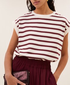 Dames top bordeaux
