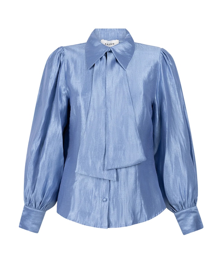 Dames blouse blauw