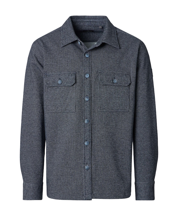 Heren overshirt blauw