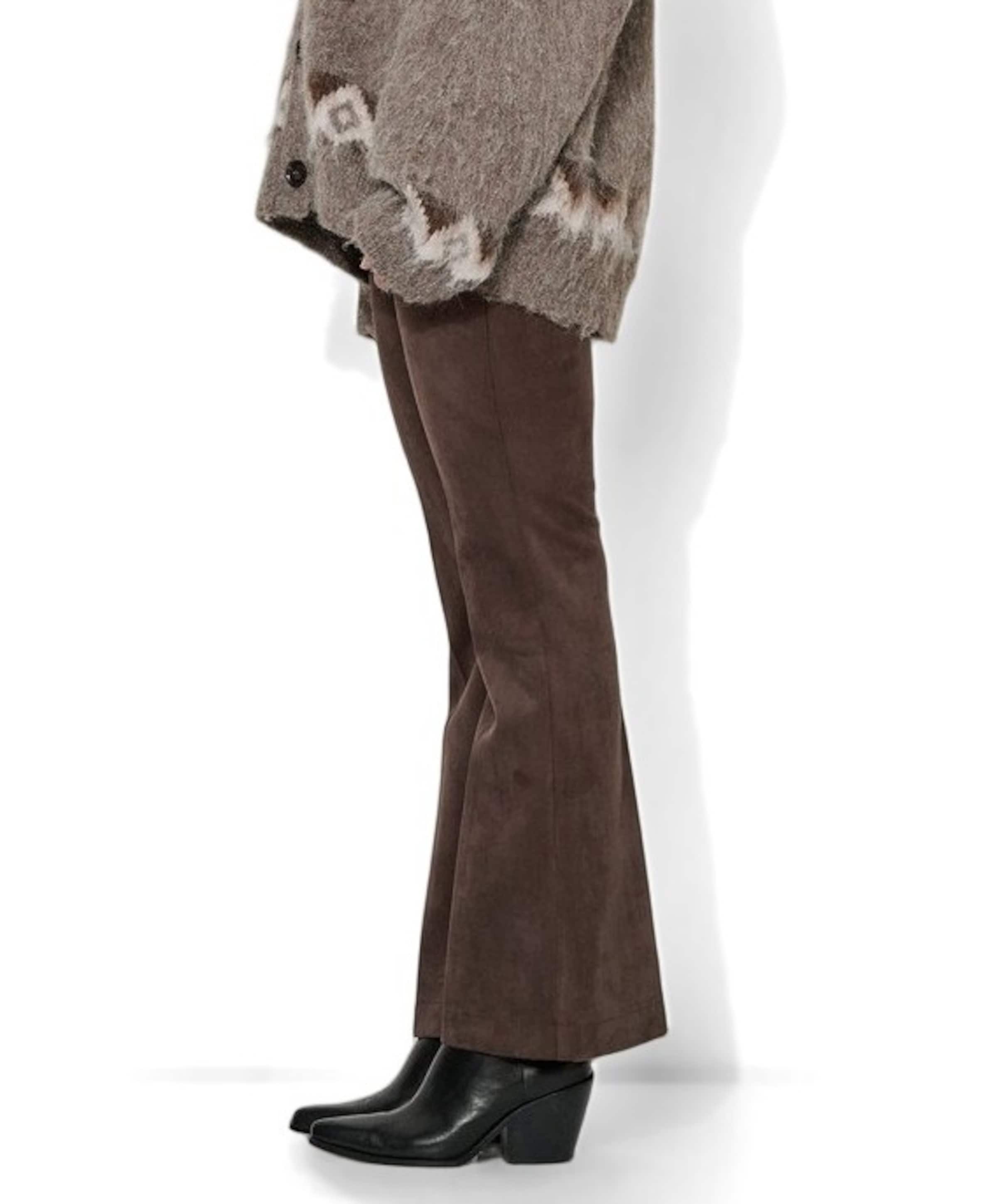 Antonia Bootcut dames broek bruin