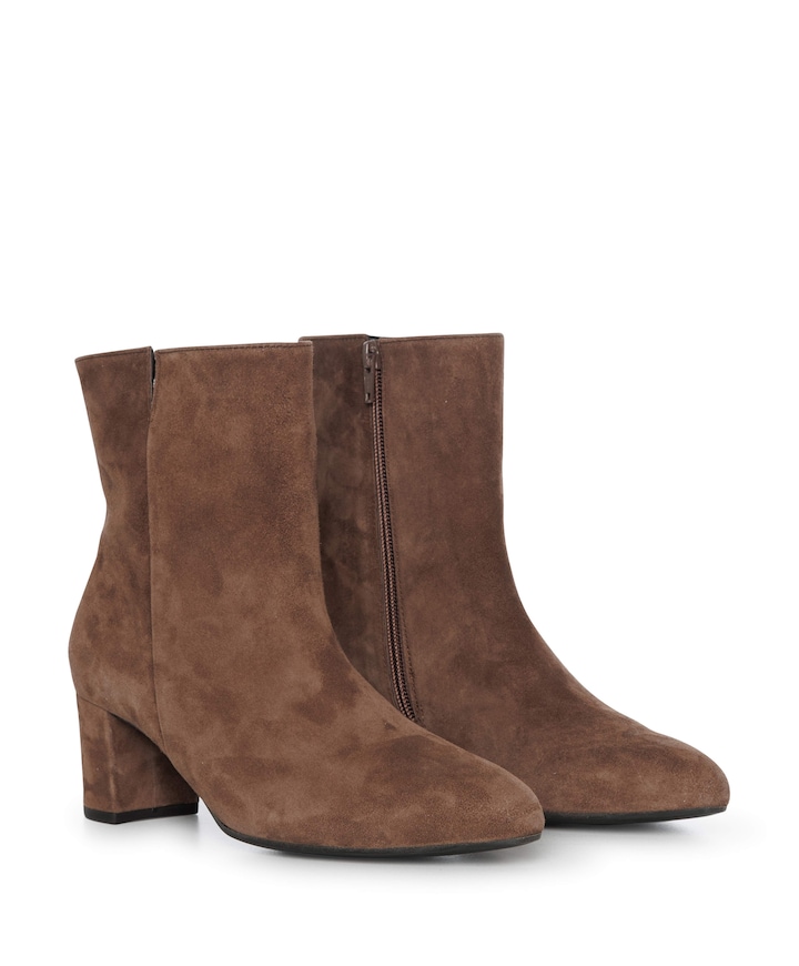 dames enkellaarzen bruin