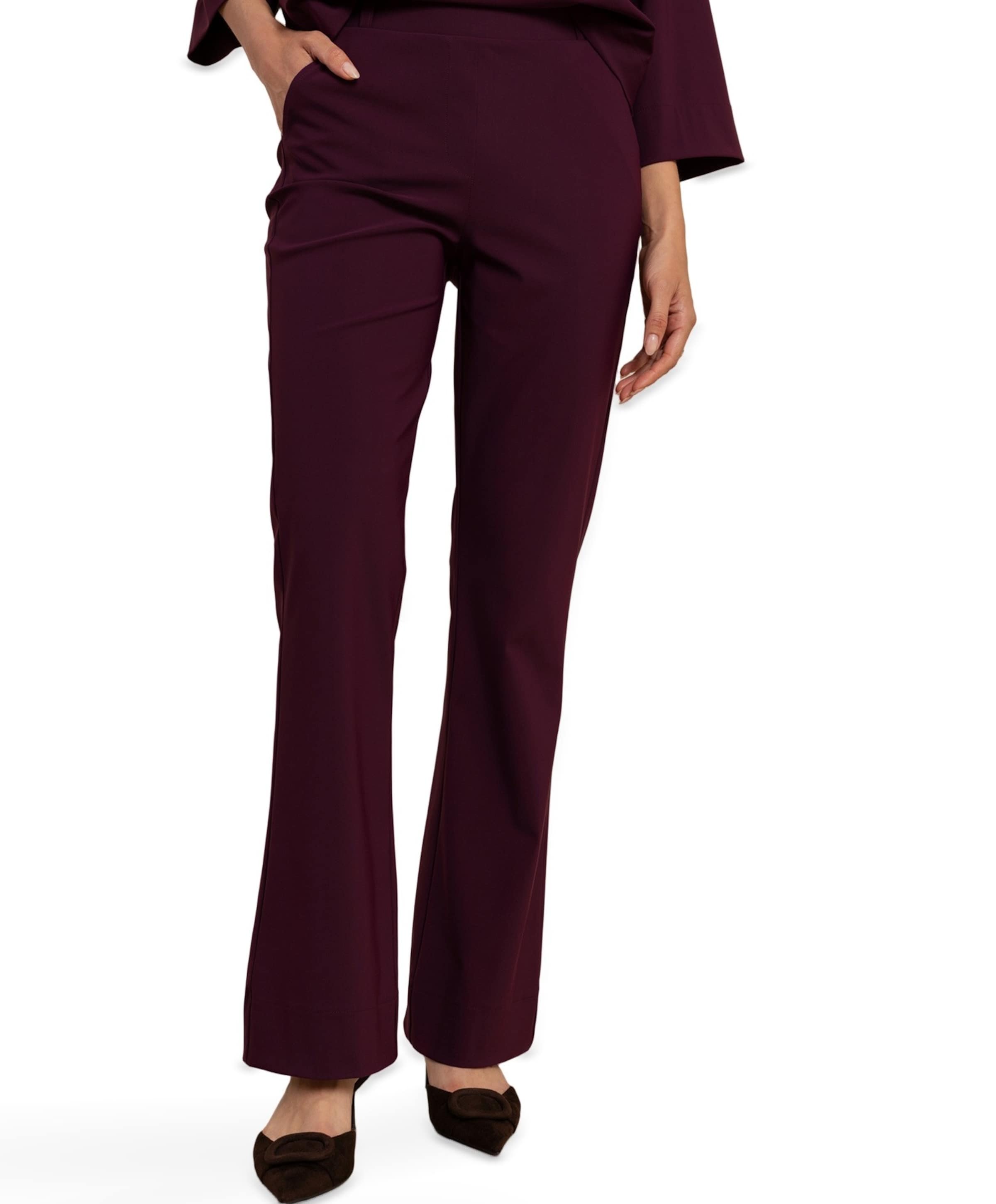 Flair bonded trousers dames broek paars