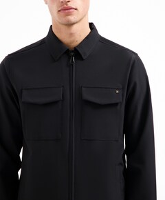 Heren overshirt zwart