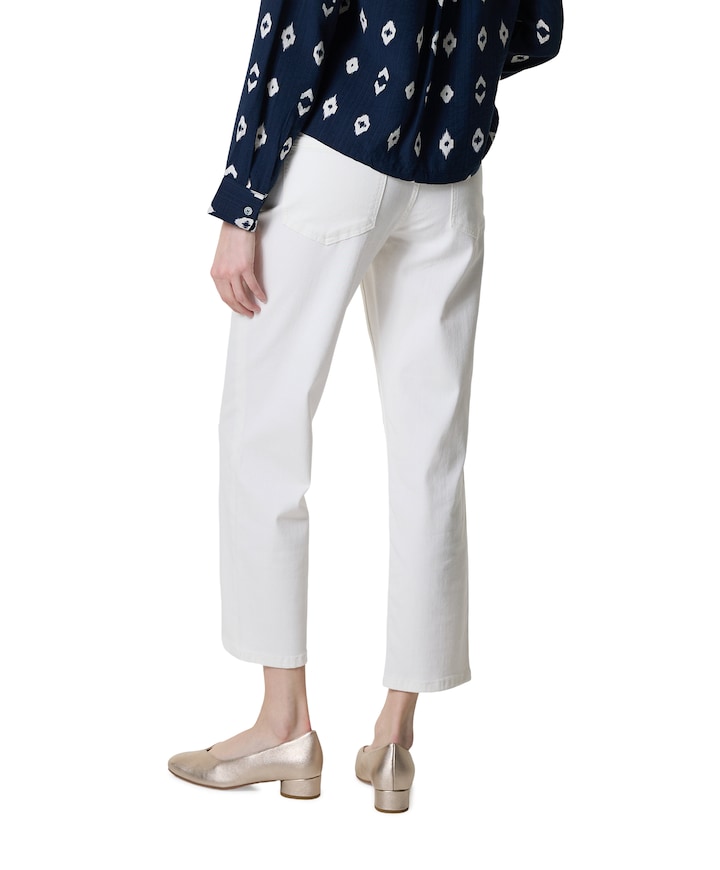 Liv  7/8 dames jeans ecru