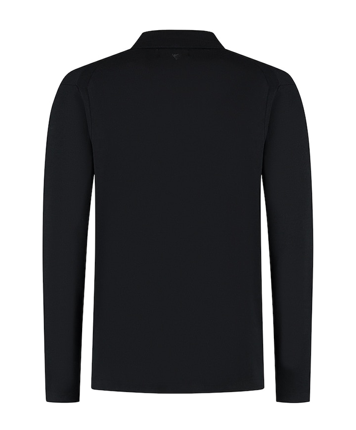 Heren polo zwart