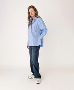 Dames blouse blauw