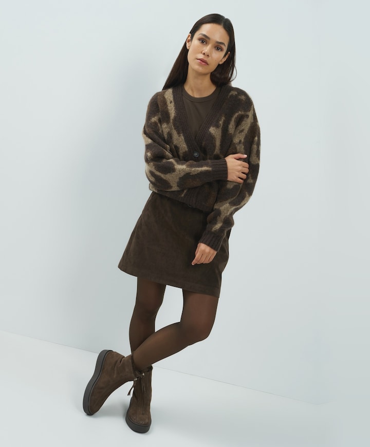 Dames vest bruin
