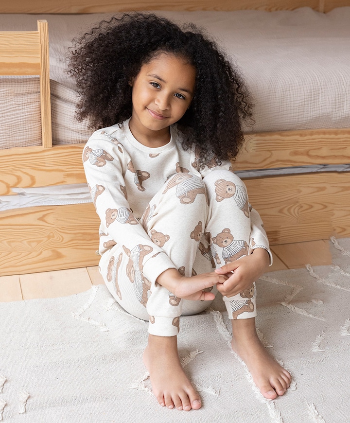 Uniseks pyjamaset  ecru