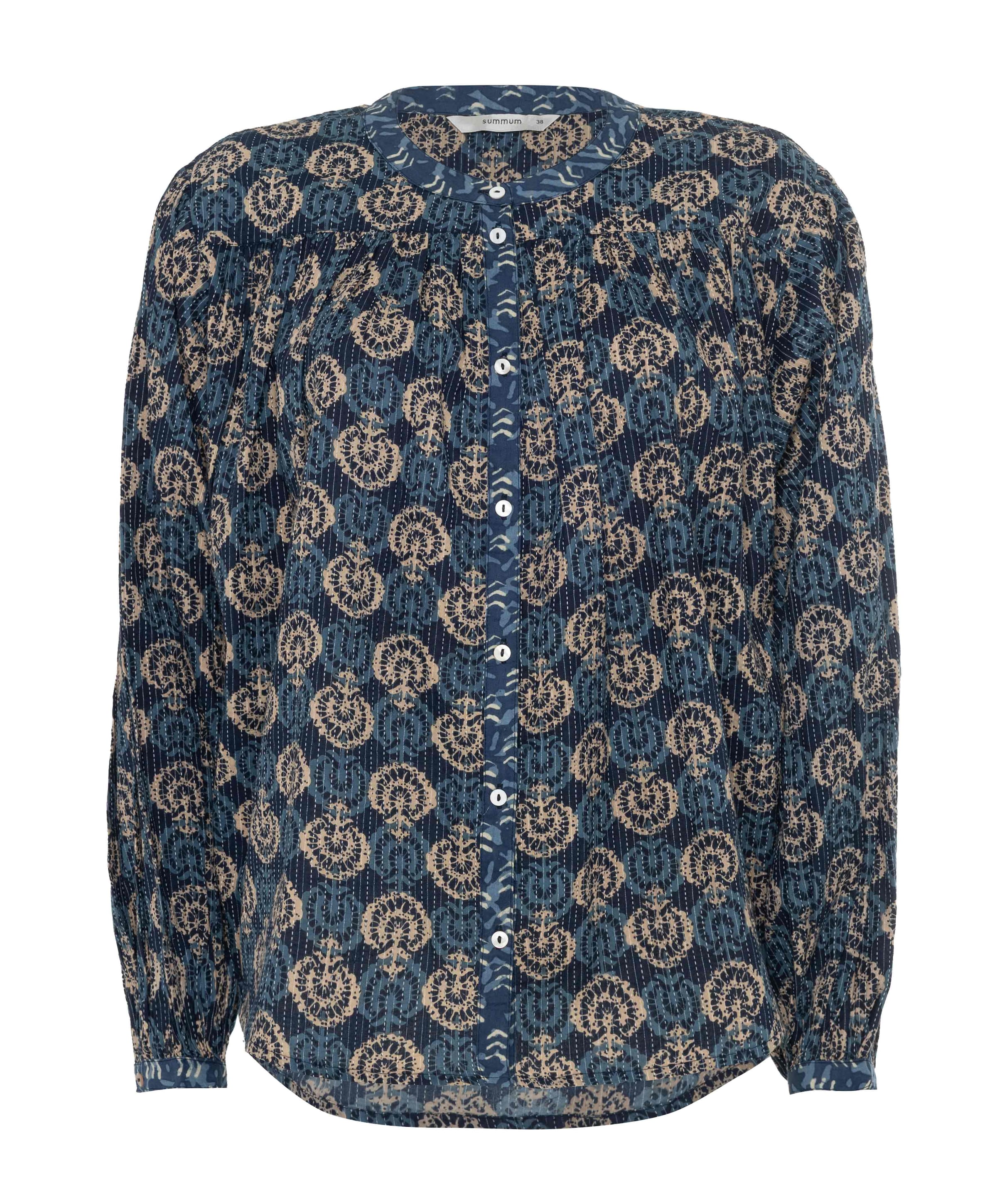 Dames blouse blauw