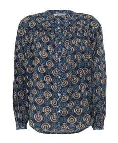 Dames blouse blauw