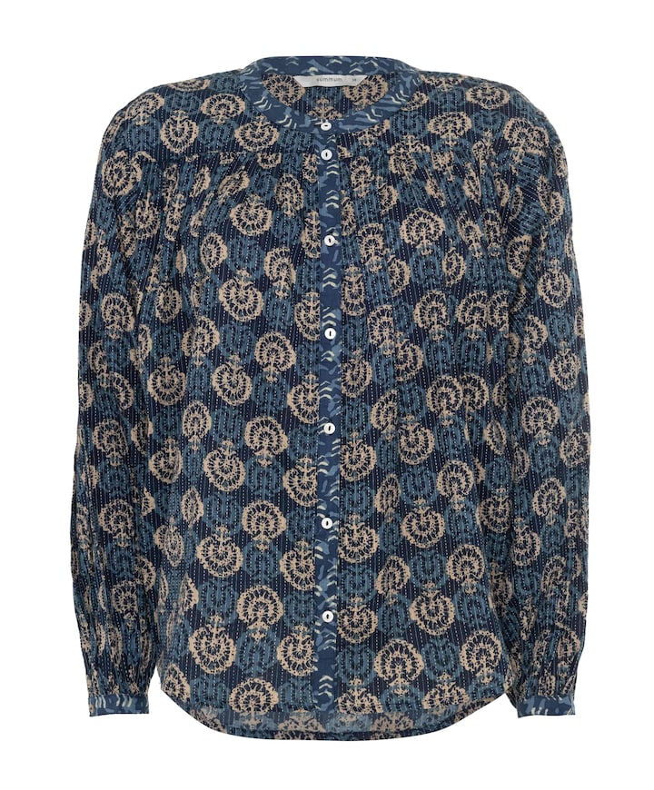 Dames blouse blauw