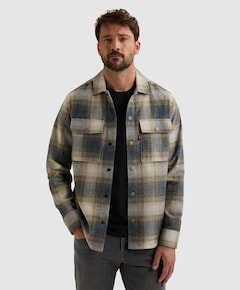 Heren overshirt blauw