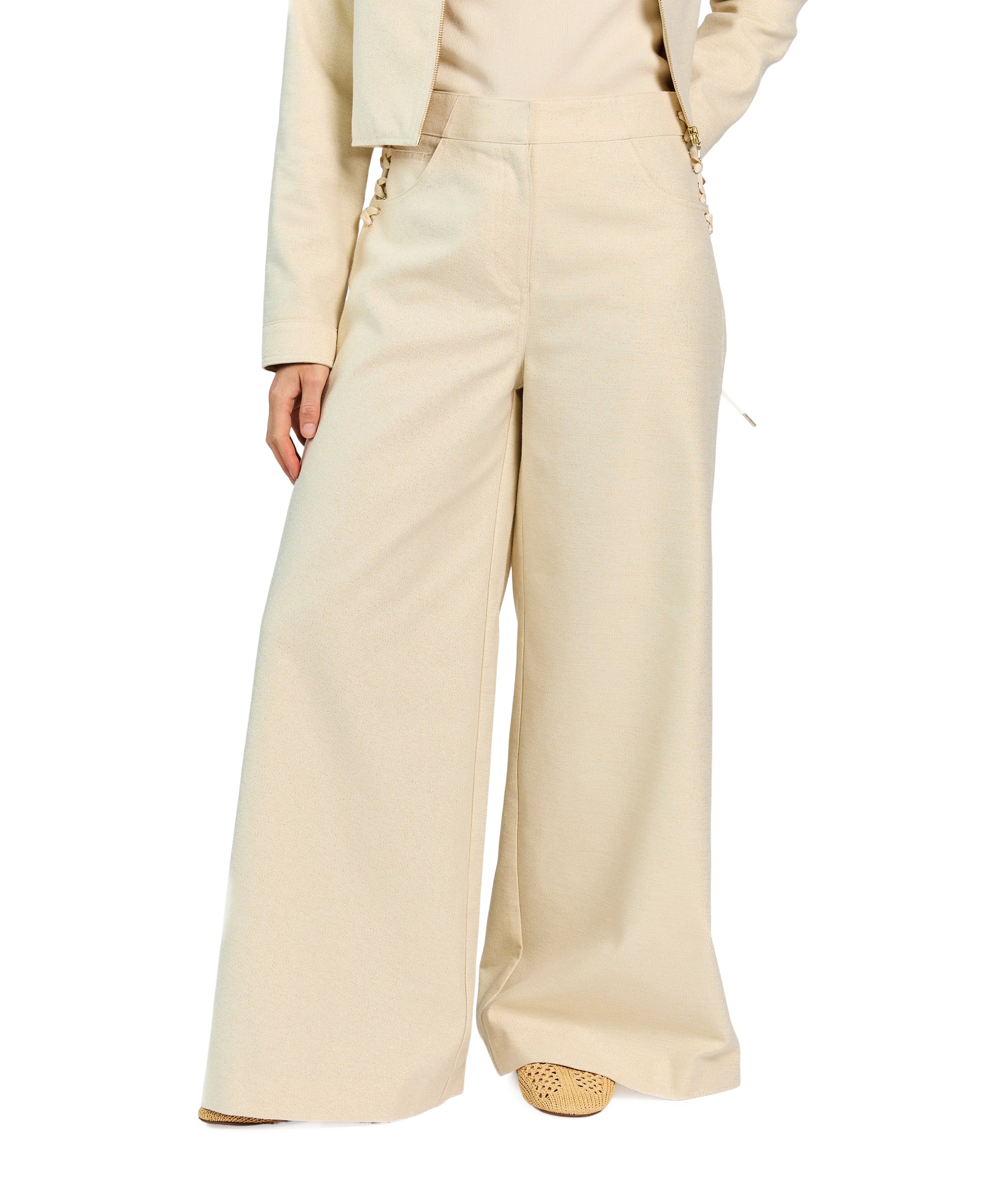 NORE LACING CO 545 dames broek ecru