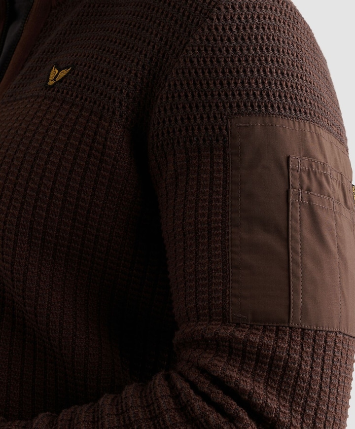 Heren vest bruin