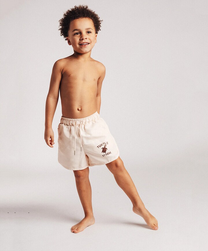 Jongens zwemshort ecru