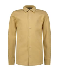 Jongens overhemd lange mouw beige