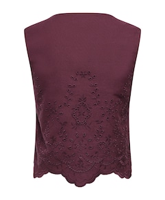 Dames gilet bordeaux