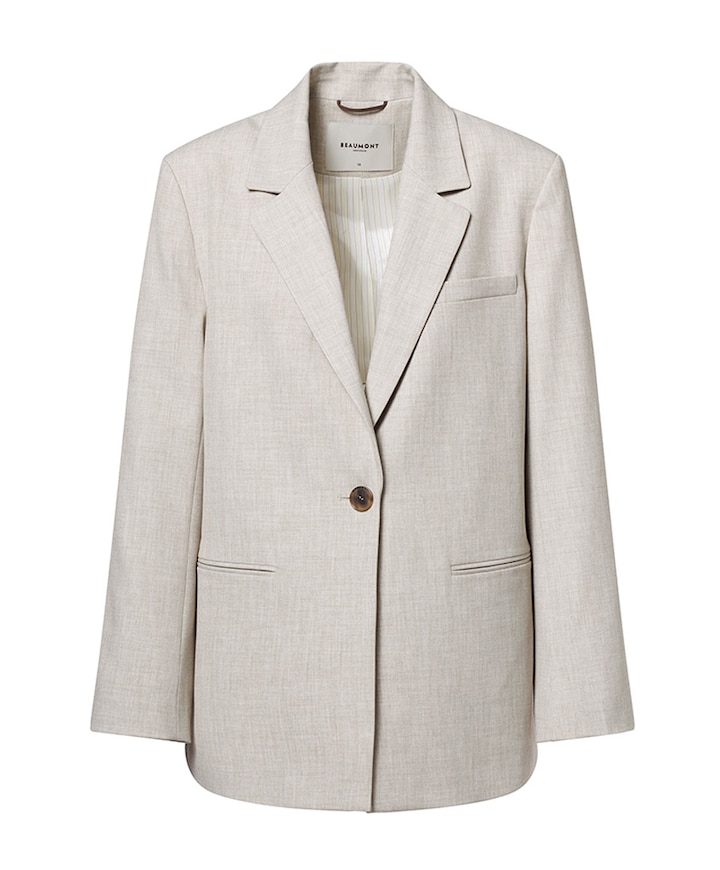 Dames blazer beige