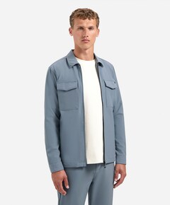 Heren overshirt blauw
