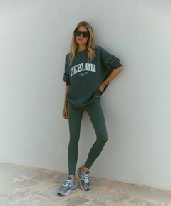 Classic Leggings High Waistband dames tight groen