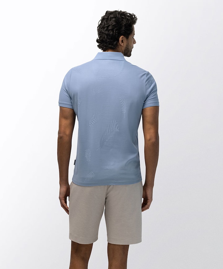 Heren polo blauw