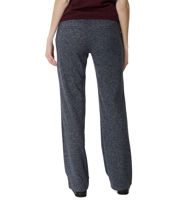 Jenny Wide Leg dames broek blauw