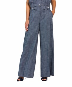 NORE BUTTONS DENIM VIS 368 dames broek blauw