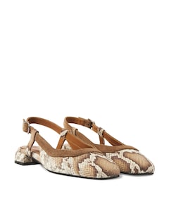 Julie Xena dames slingbacks bruin