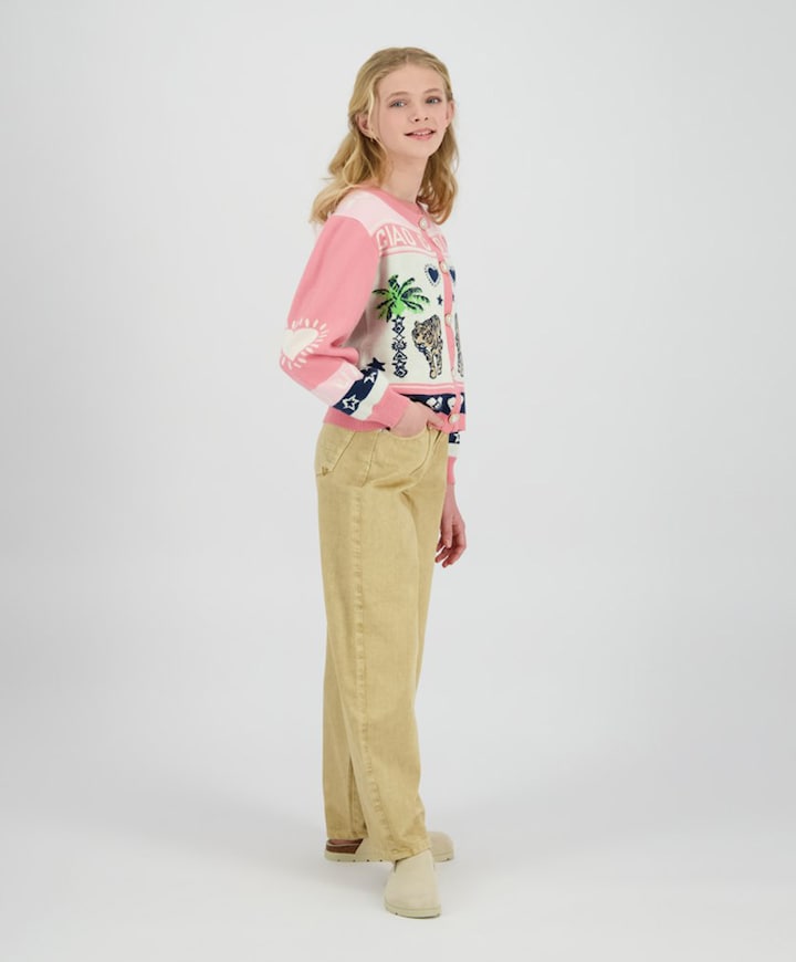 Camilla meisjes jeans bruin