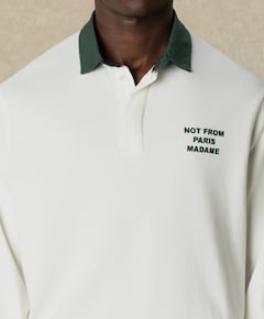 Heren polo ecru
