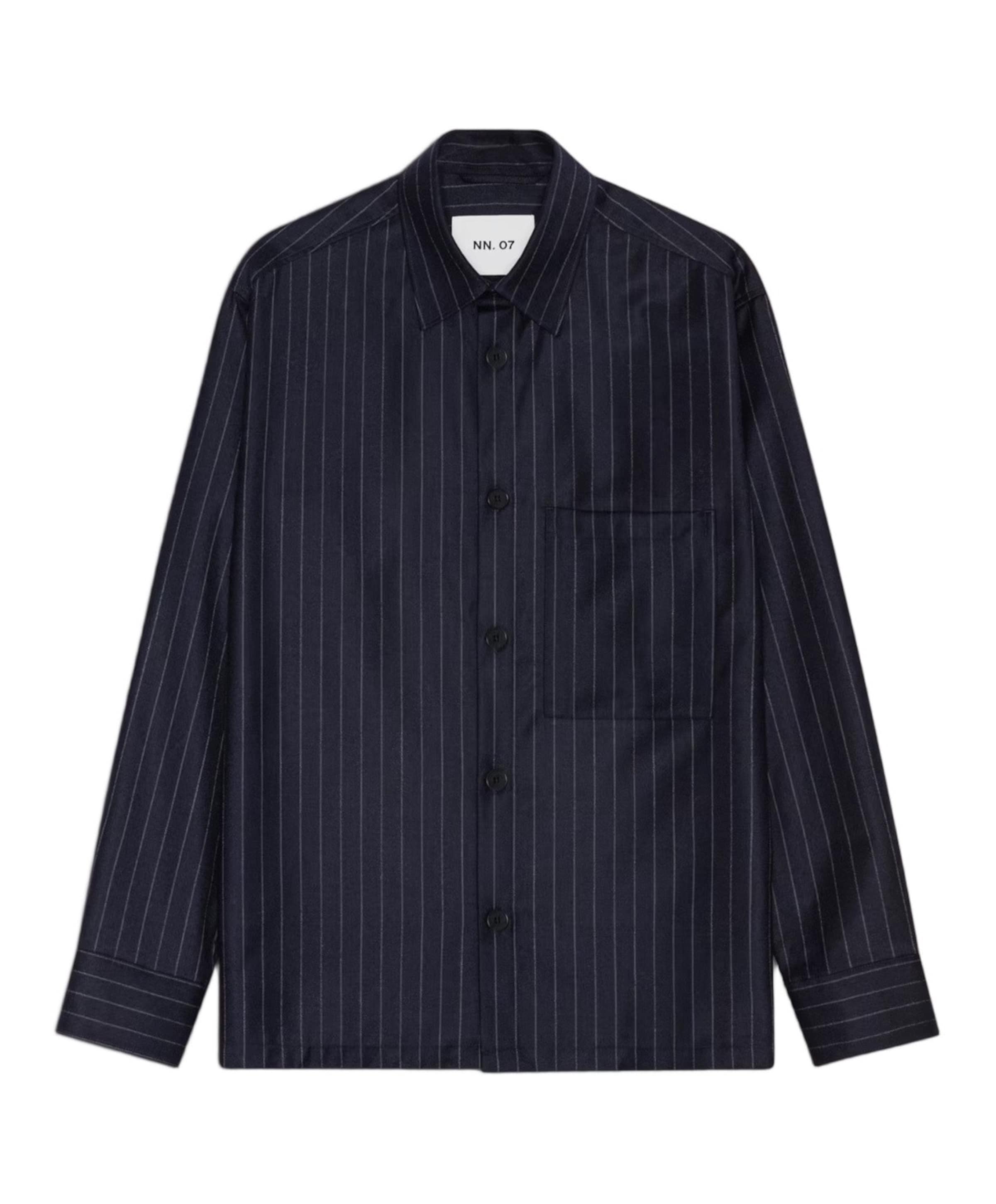 Heren overshirt blauw