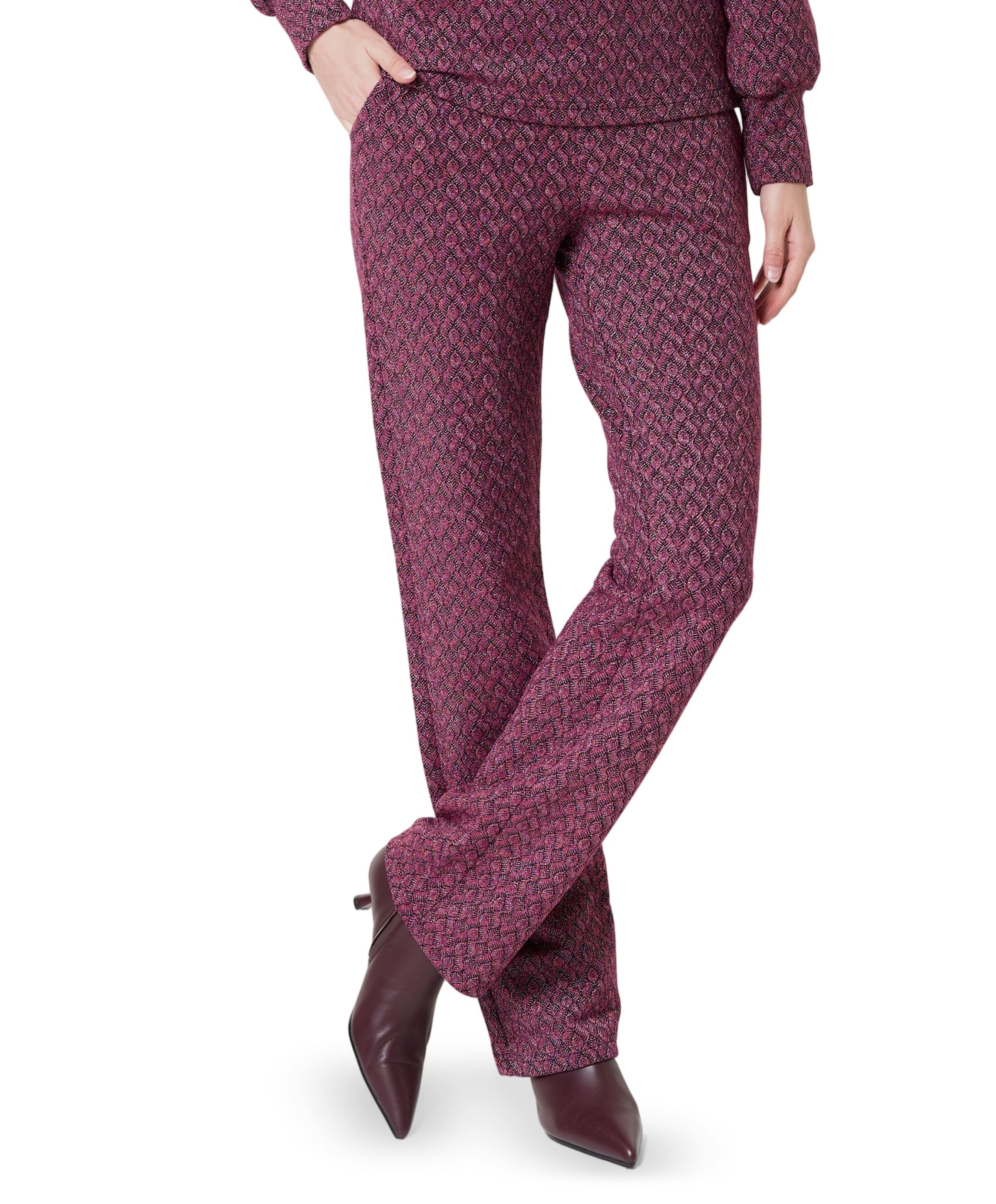 Dames broek bordeaux