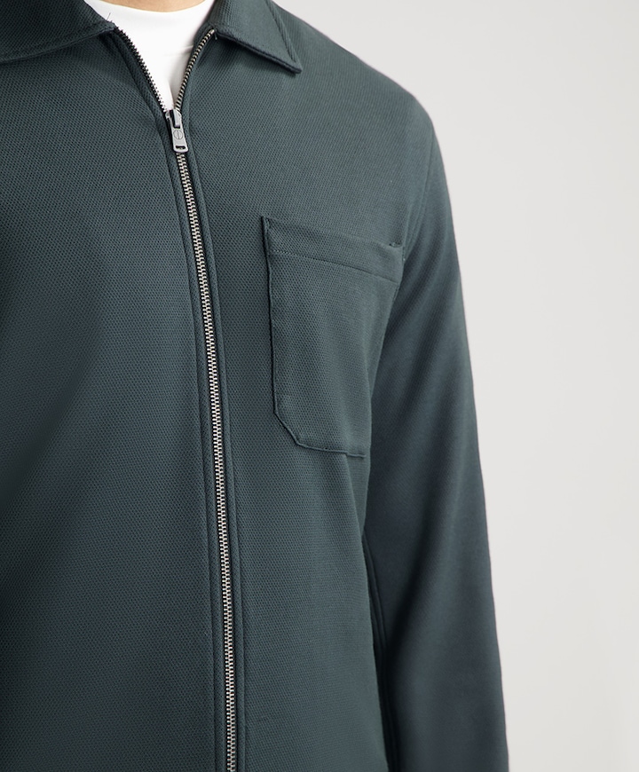 Heren overshirt blauw