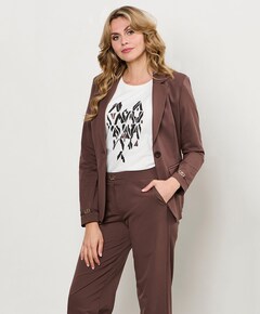 Dames blazer bruin