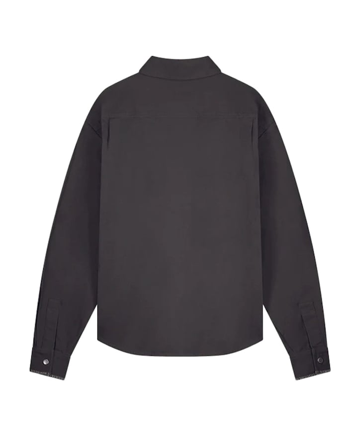 Heren overshirt grijs