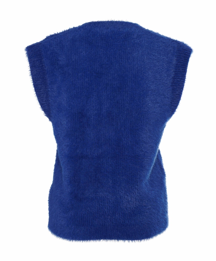 Dames gilet blauw