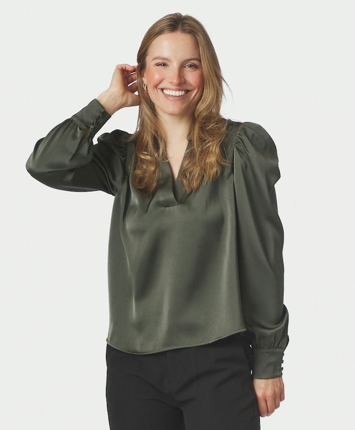 Dames blouse groen