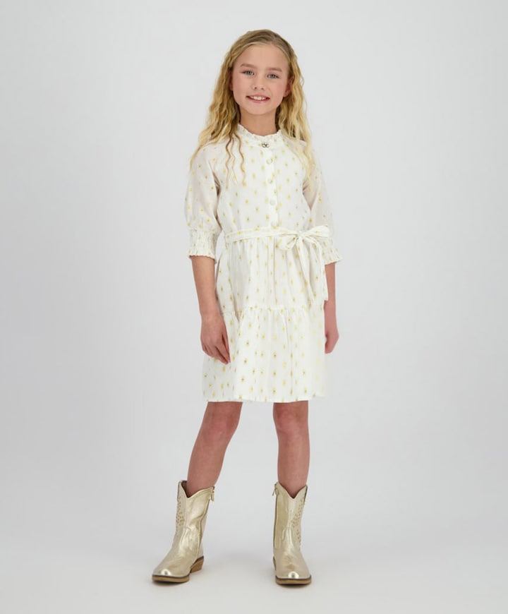 Meisjes jurk goud