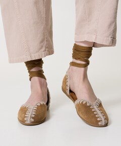 dames ballerina's bruin
