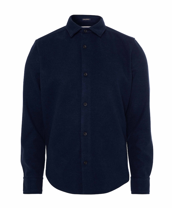 Heren overshirt blauw