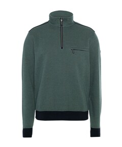 Heren trui met rits groen