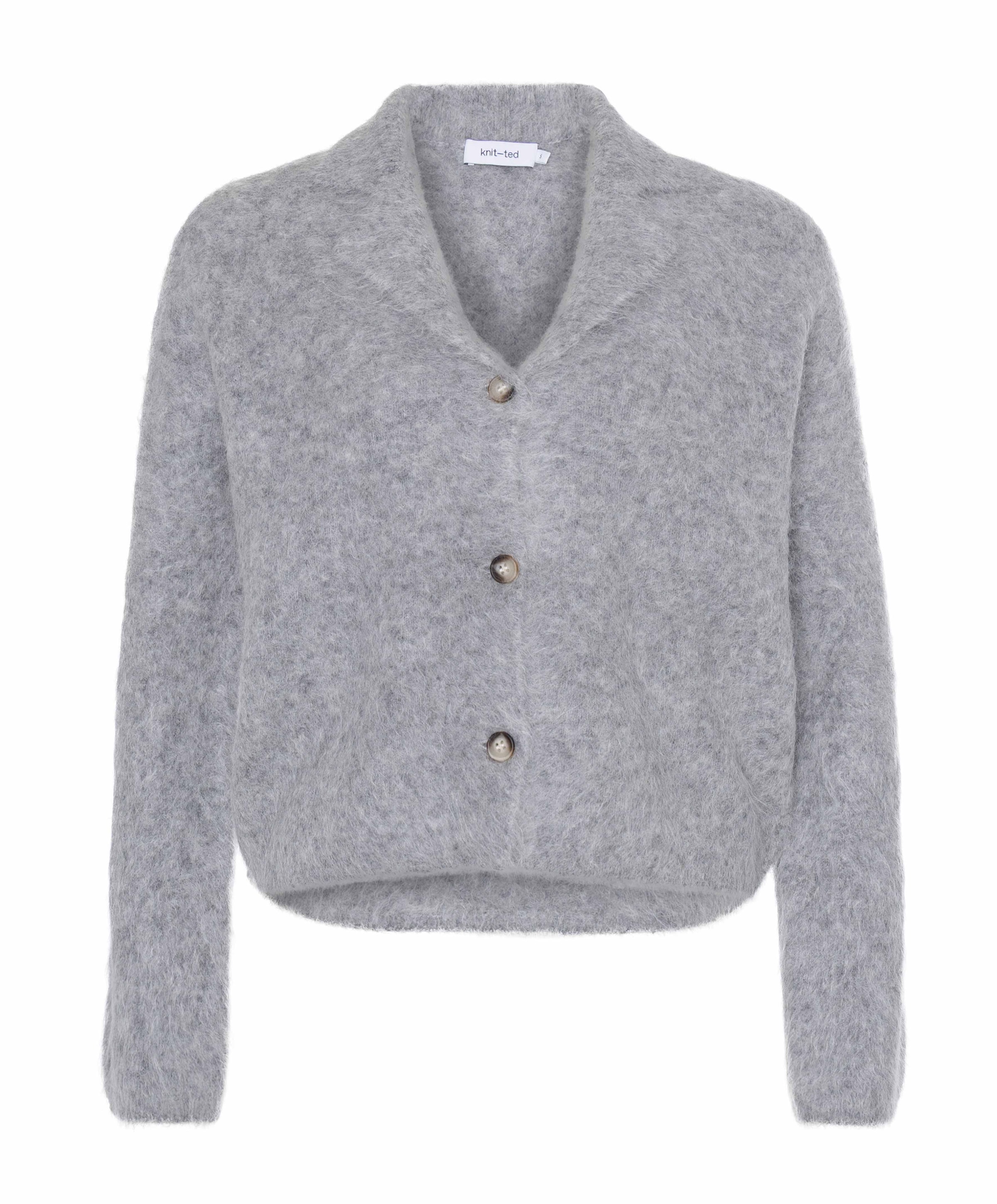 Dames vest grijs