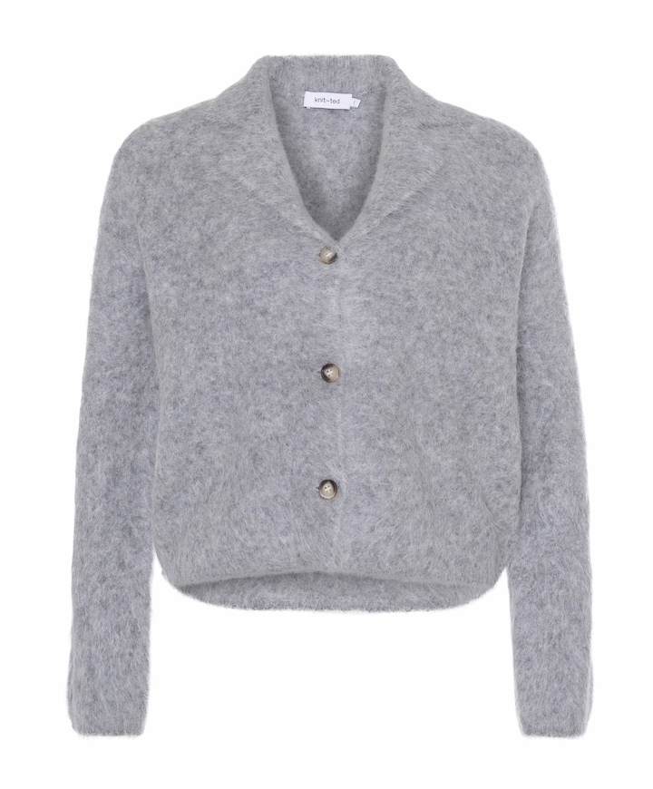 Dames vest grijs