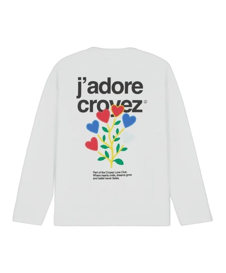 Heren longsleeve wit