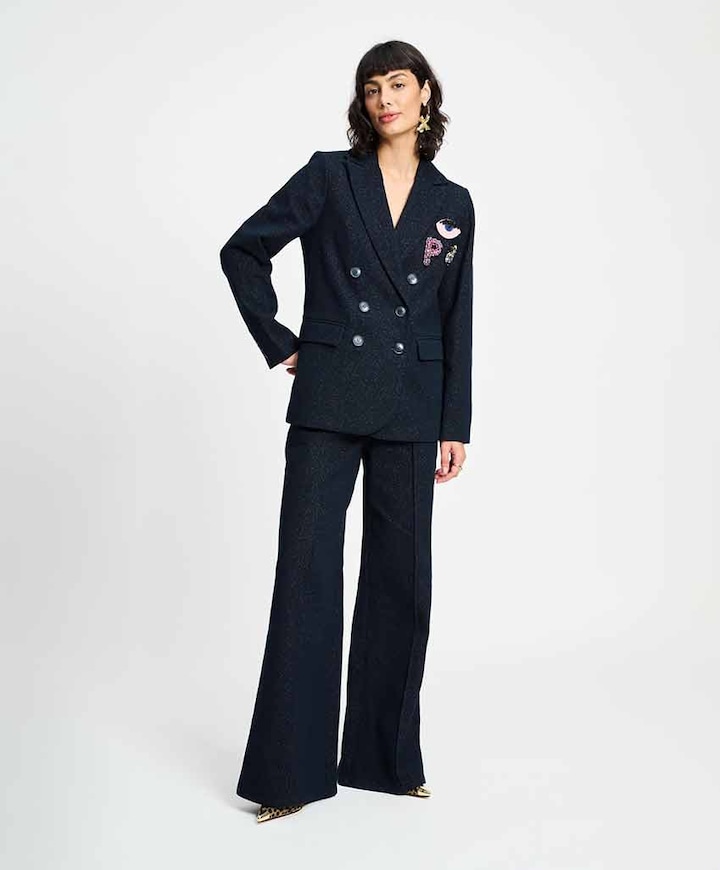 PANTS - Dark Shimmer pantalon blauw