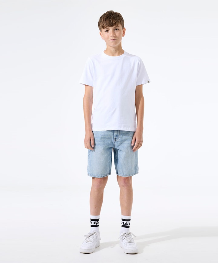 5379 Ilyano jongens korte broek grijs