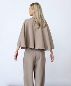 Dames cape beige