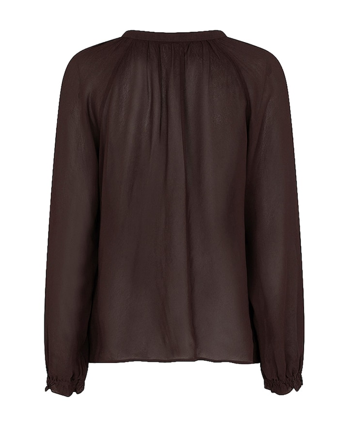 Dames blouse bruin