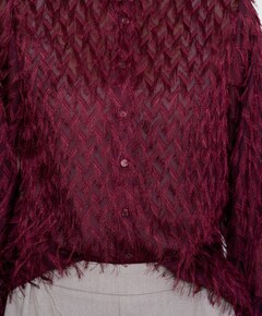 Dames blouse bordeaux