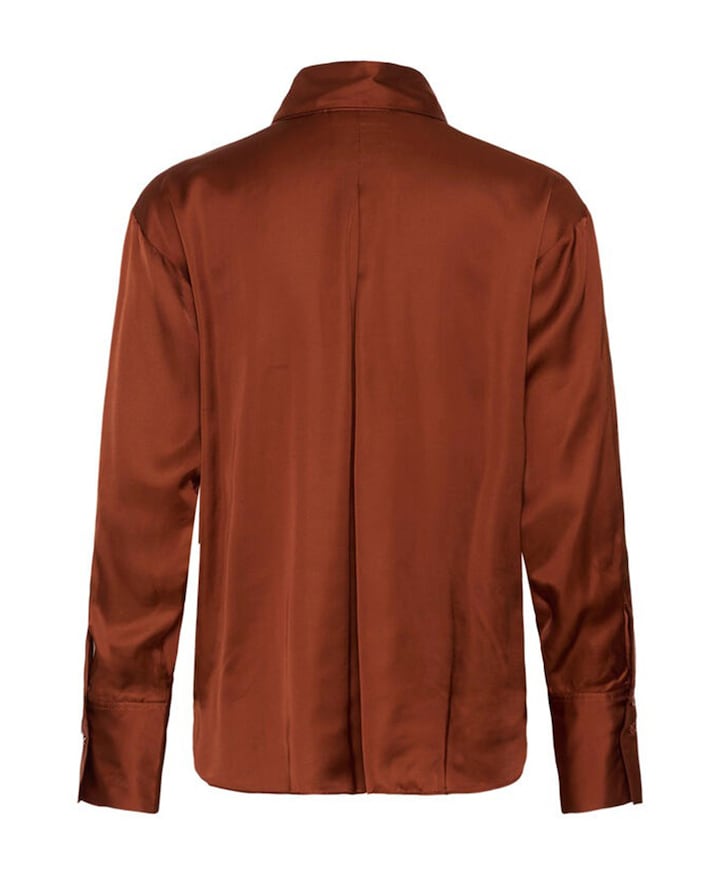 Dames blouse bruin